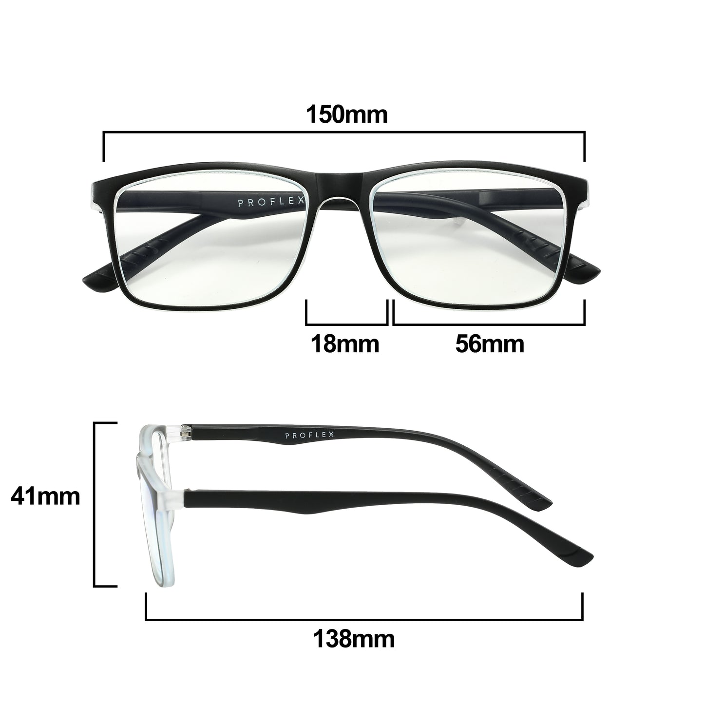 PROFLEX Fusion Blue Light Blocking Reading Glasses