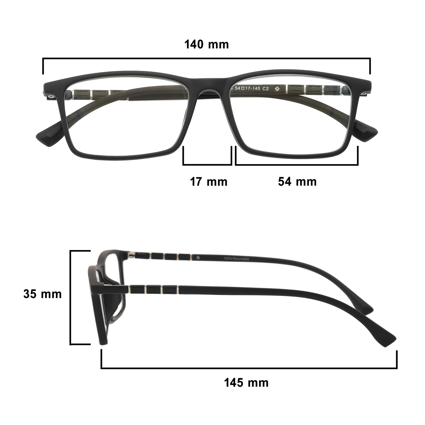 Proflex Infinity Reading Glasses – Stop Replacing Broken Glasses! Flexible, Unbreakable Frames, Lightweight, Anti-Slip & Scratch Resistant